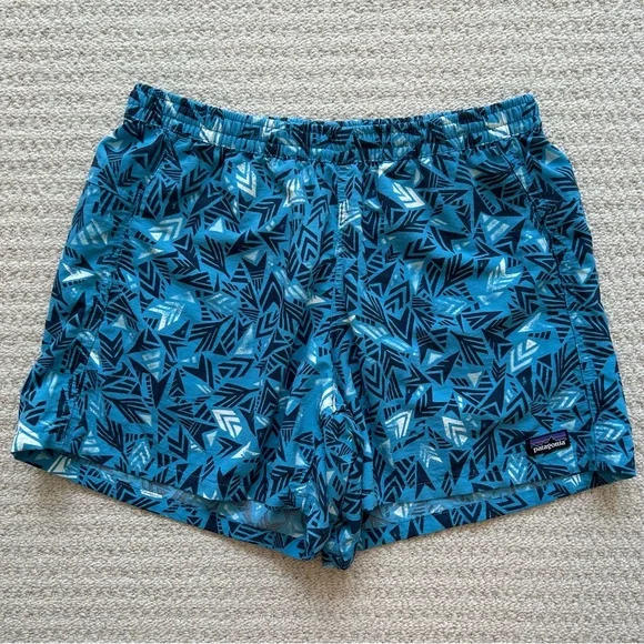 Patagonia Women’s Blue Patterned Barely Baggies Shorts - Picture 10 of 10